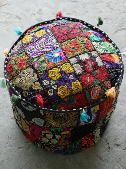 Floor pouf - Indian floor seating | Hippie style floor seating pillow - bean bag - The Shanti Home