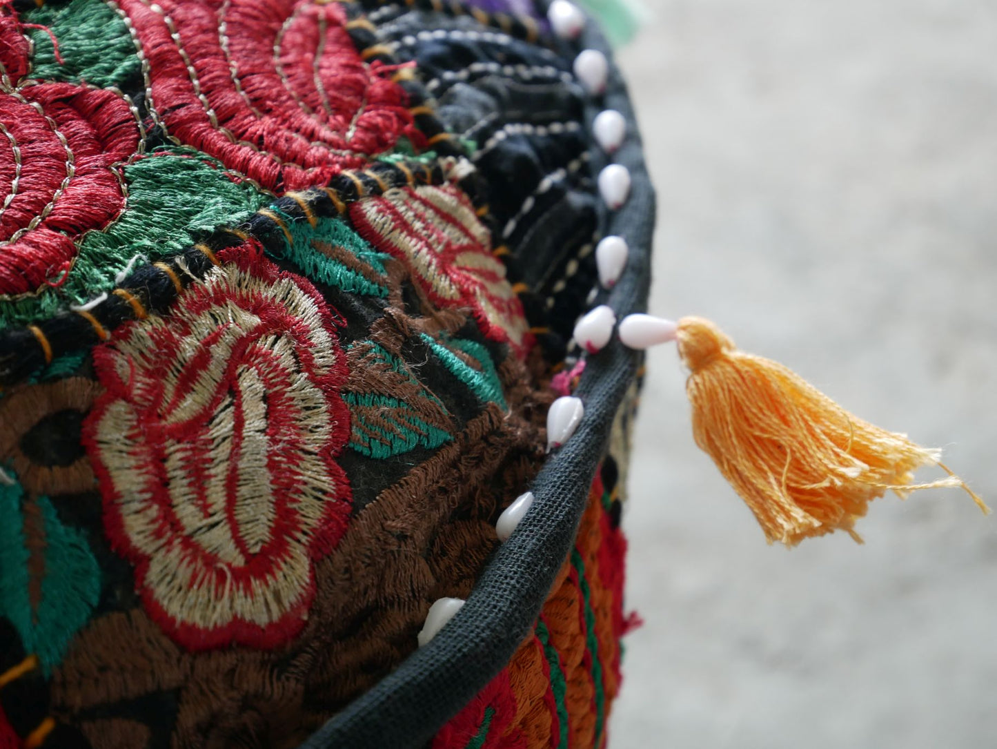 Floor pouf - Indian floor seating | Hippie style floor seating pillow - bean bag