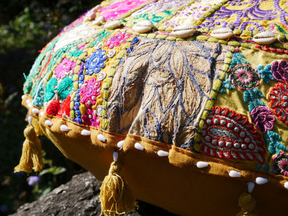 Floor pillow "Masala" - Indian floor seating | Colorful meditation cushion - boho floor pillow - Cover only