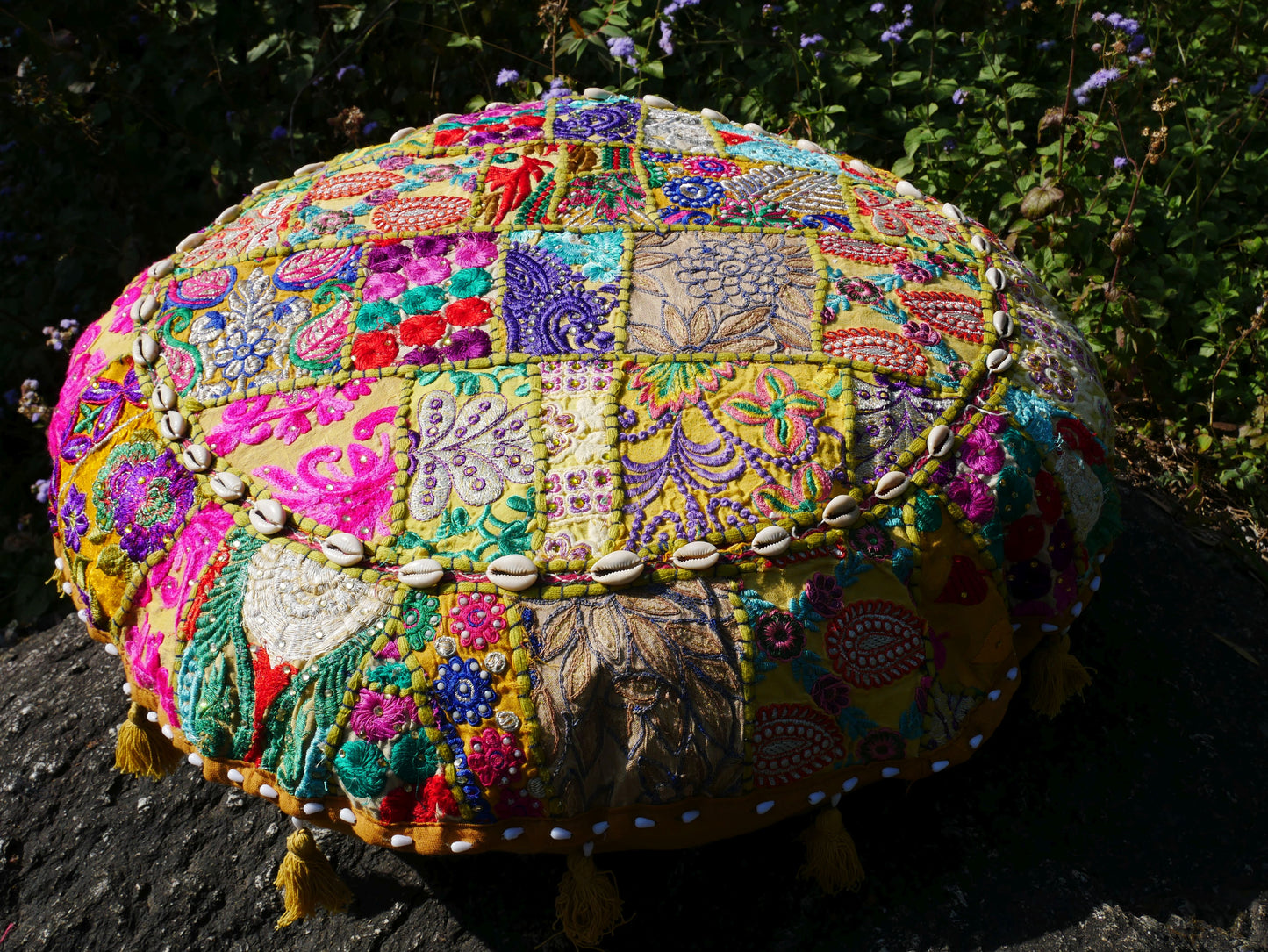 Floor pillow "Masala" - Indian floor seating | Colorful meditation cushion - boho floor pillow - Cover only