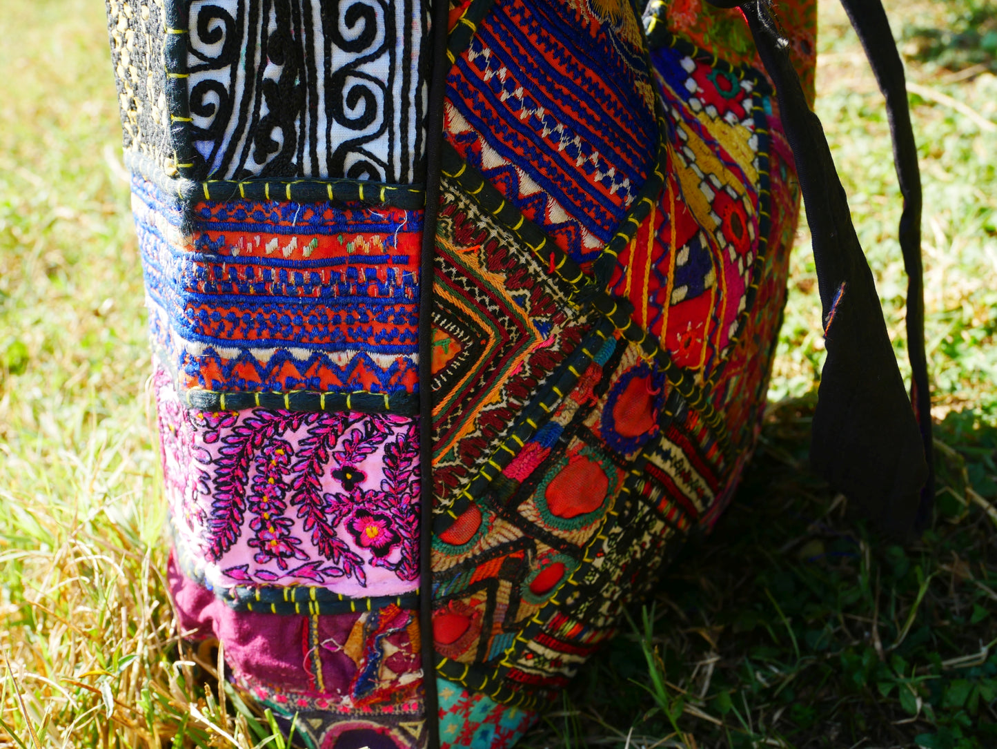 Boho bag - colorful  hippie bag | handmade bohemian shoulder bag | Festival hobo bag - The Shanti Home