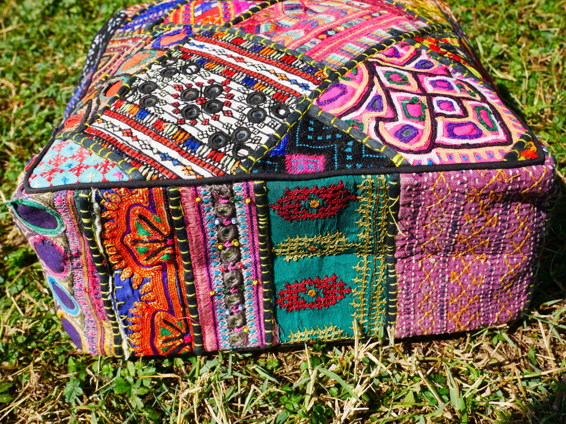 Boho bag - colorful  hippie bag | handmade bohemian shoulder bag | Festival hobo bag - The Shanti Home