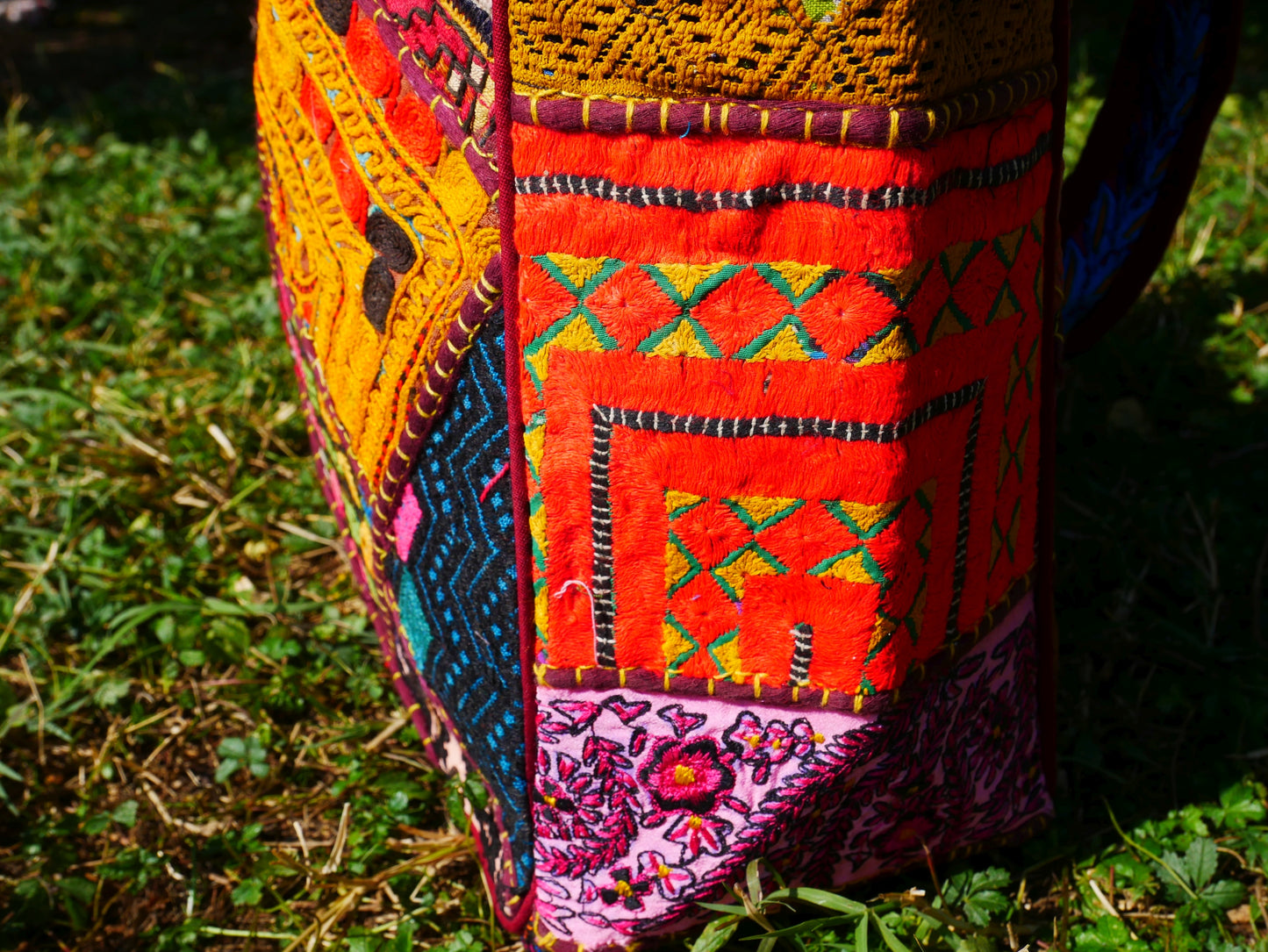 Boho bag - colorful  hippie bag | handmade bohemian shoulder bag | Festival hobo bag