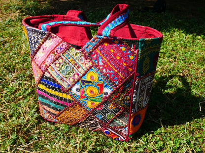 Boho bag - colorful  hippie bag | handmade bohemian shoulder bag | Festival hobo bag