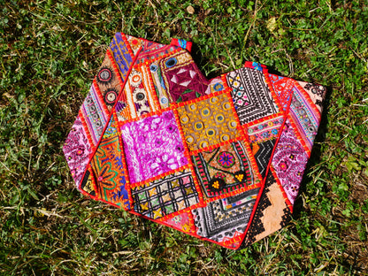 Boho bag - colorful  hippie bag | handmade bohemian shoulder bag | Festival hobo bag