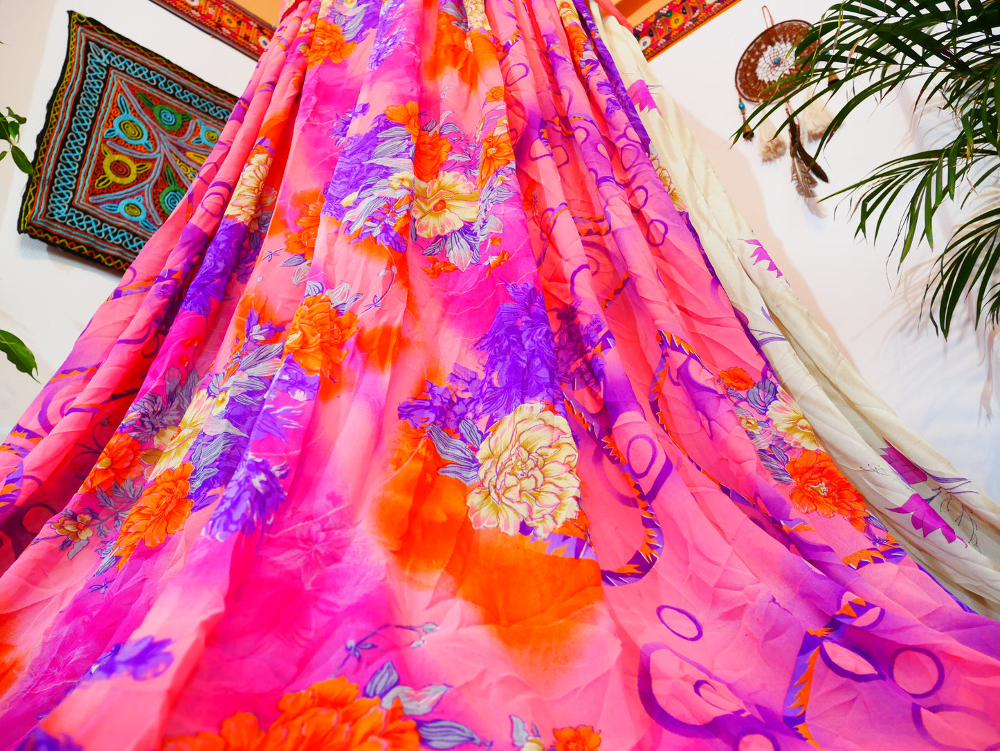 Boho canopy - Saree tent - bed canopy  | hippie decor - Shanti baldachin