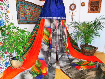 Boho canopy - Saree tent - Indian bed canopy  | hippie decor - Shanti baldachin