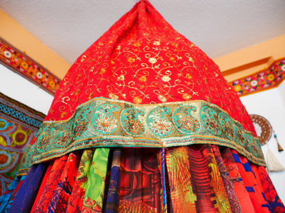 Boho canopy - Saree tent - bed canopy  | hippie decor - Shanti baldachin