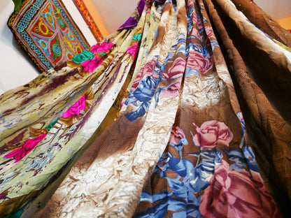 Indian canopy - Saree tent - Boho bed canopy  | hippie decor - Shanti baldachin