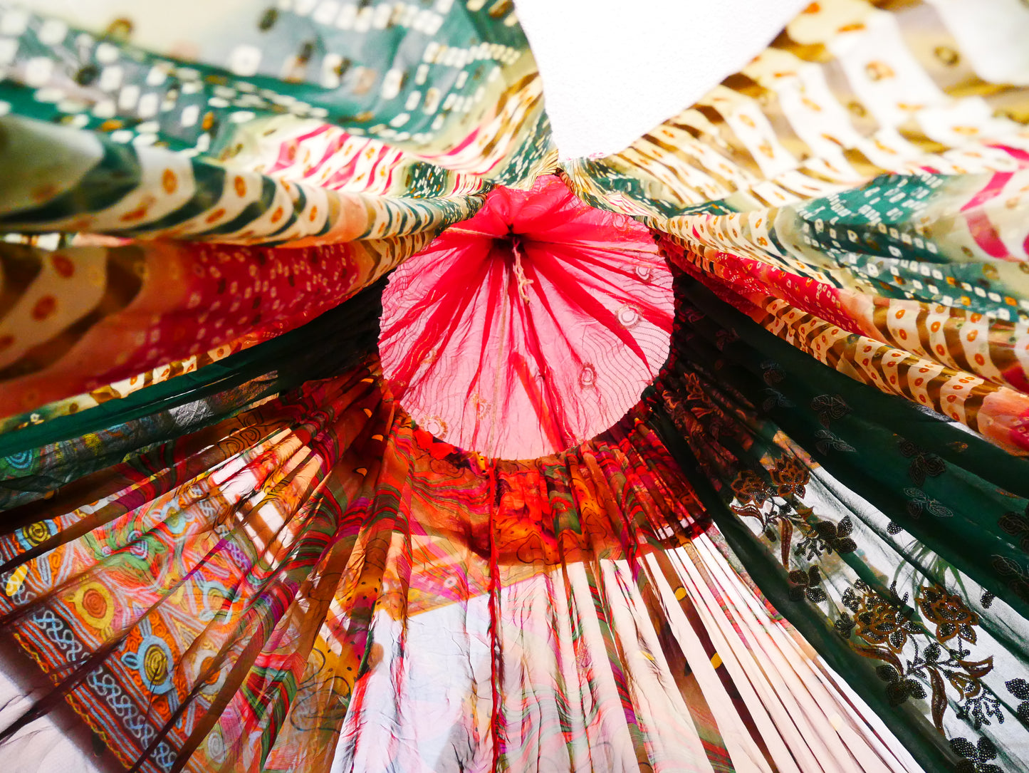 Boho canopy - Saree tent - bed canopy  | hippie decor - Shanti baldachin