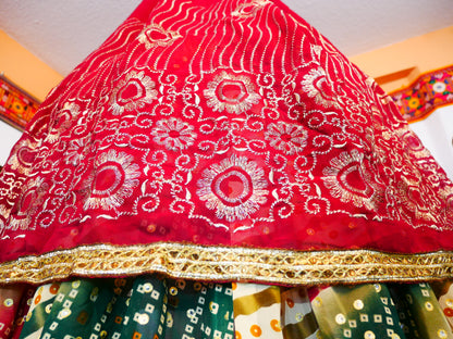 Boho canopy - Saree tent - bed canopy  | hippie decor - Shanti baldachin