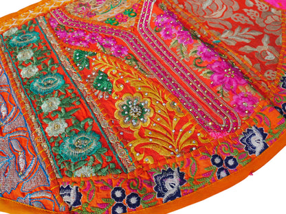 Indian door hanging - Toran - orange wall tapestry for bohemian wall decor and hippie homes