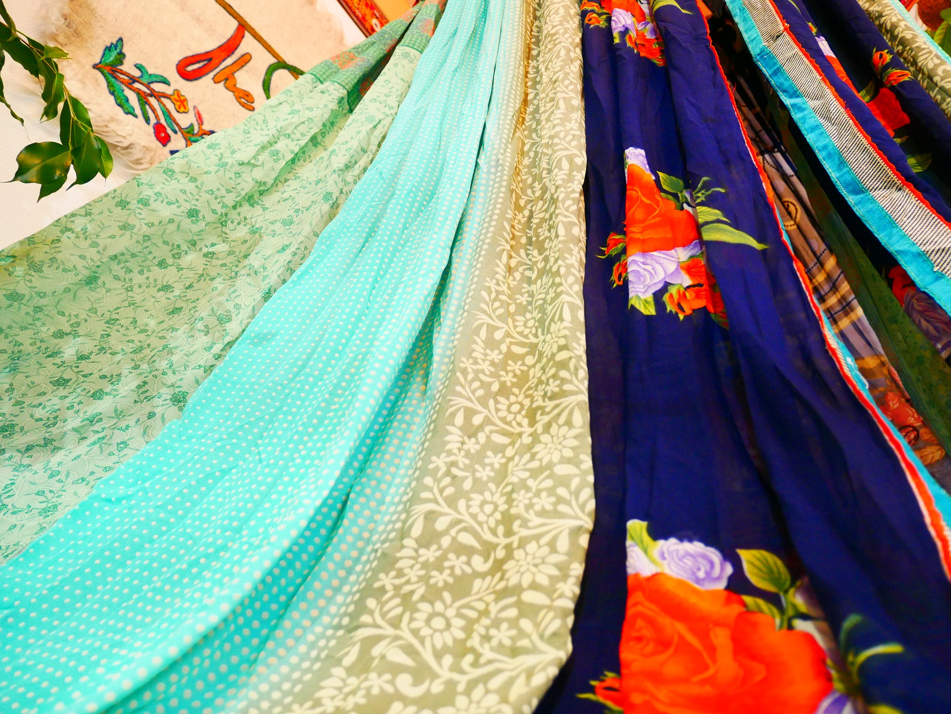 Boho canopy handmade Saree tent - bed canopy | bohemian wedding backdrop | Indian Hippie decor - floor seating area - The Shanti Home