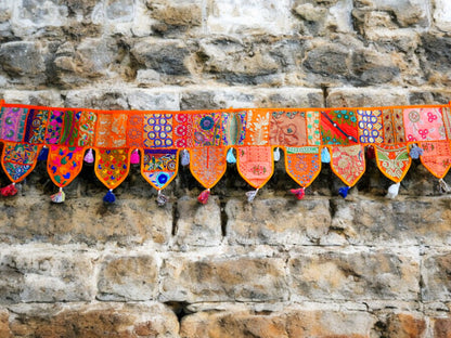 Extra large Toran 6,5ft Indian window valance - door hanging - Hippie wall decor