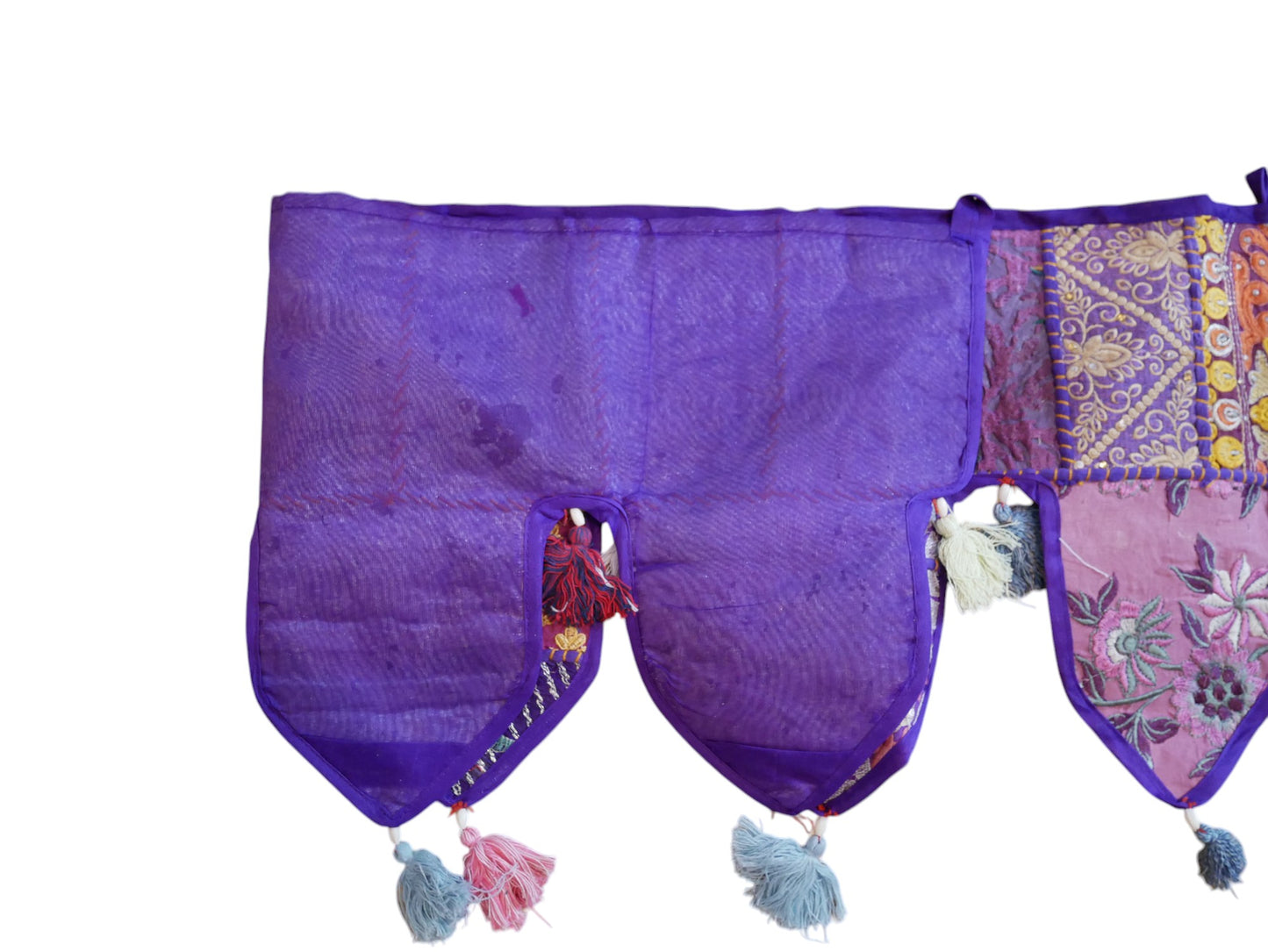 Extra large Toran 6,5ft Indian window valance - door hanging - Hippie wall decor