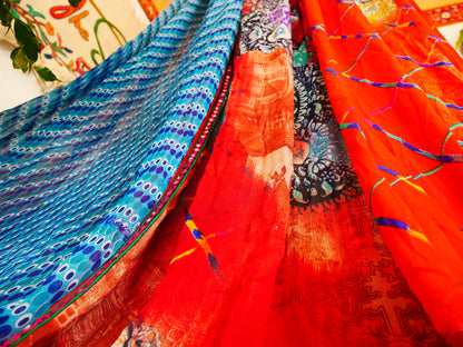 Saree canopy - indoor tent - bed canopy | bohemian wedding backdrop | Indian Hippie decor - floor seating area | meditation room - glamping