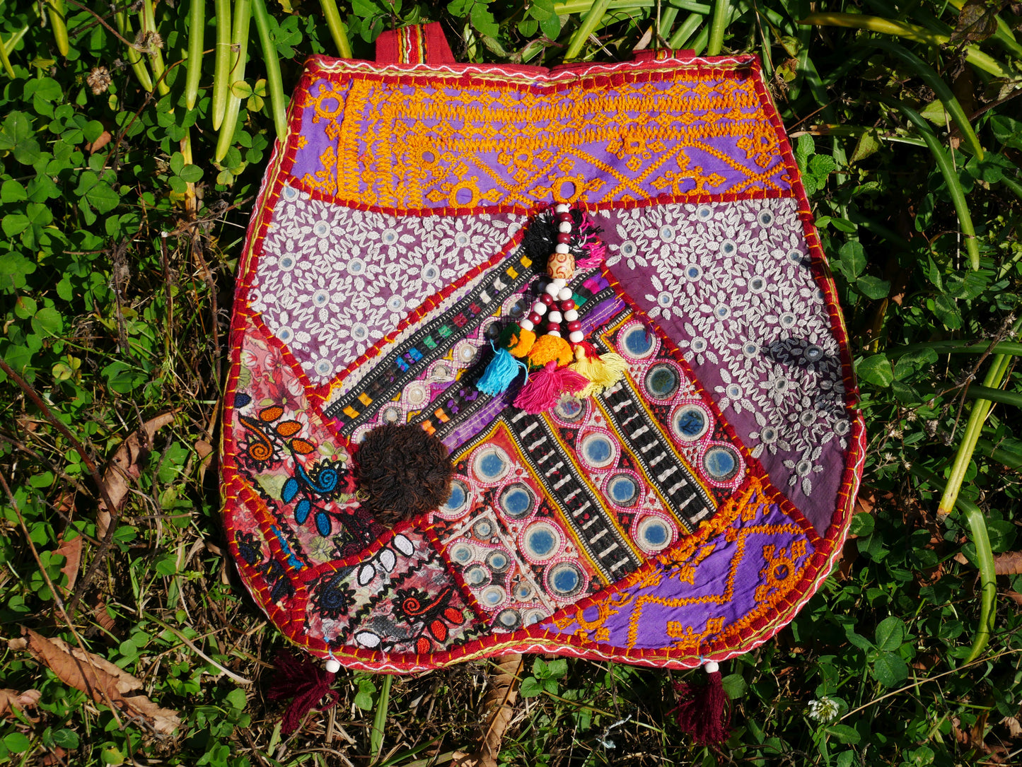 Boho bag - vintage Banjara embroidery | Hippie hobo bag - festival bag - market bag | ethnic tribal tote - shoulder bag | OOAK