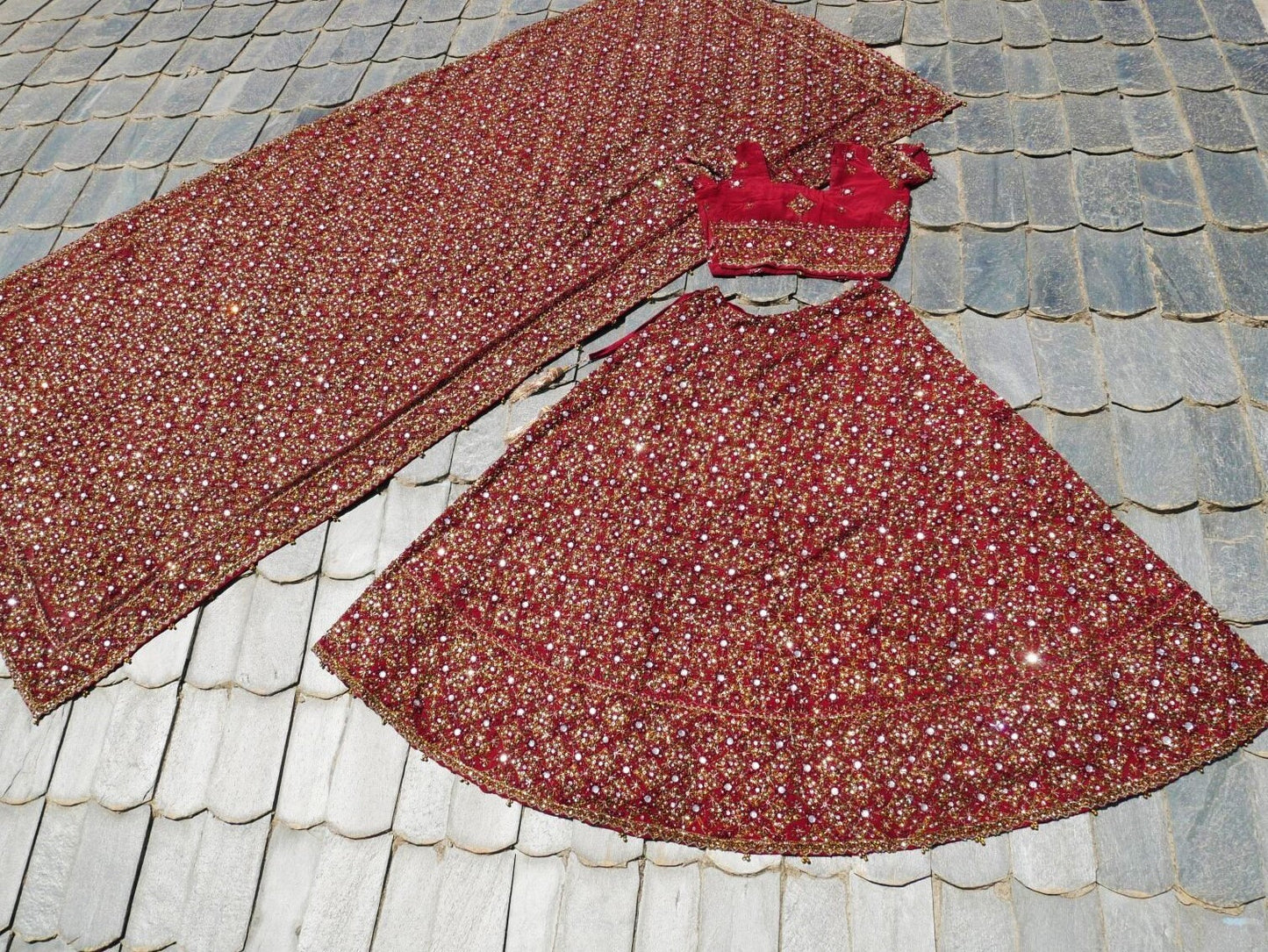 Indian Lehenga vintage tribal skirt, heavyily embroidered bridal skirt set belly dance costume gypsy skirt, boho festival skirt Indian bride