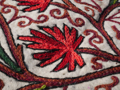 Floor runner - Kashmiri "Namda" wool felt rug 2x6 | bohemian decor - yoga rug mat
