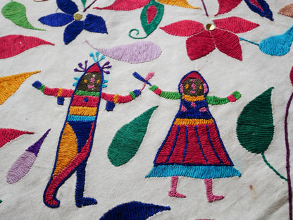 Boho wedding decor, Indian wall tapestry, ceiling decor | original vintage Banjara embroidery | hippie bed throw bohemian bedroom decor