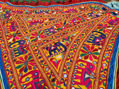 Boho wall decor - amazing Indian wedding decor - Horse blanket | Banjara embroidery - Boho tribal tapestry | bohemian hippie bed throw